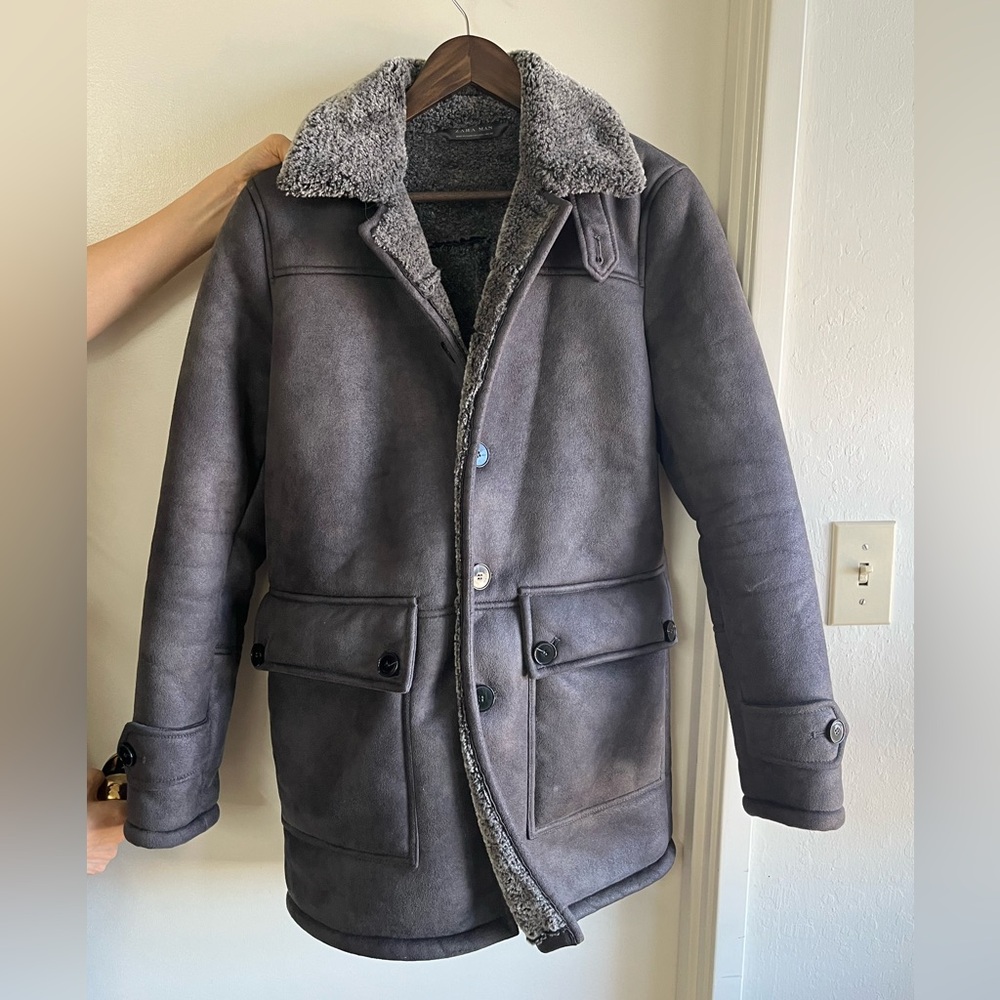Zara man coat small